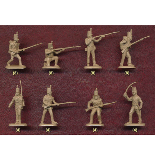 1/72 Napoleonic British Light Infantry (48) (HaT)