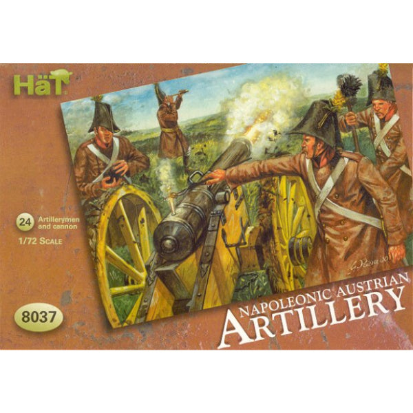 1/72 Napoleonic Austrian Artillery (24, 4 Guns) (HaT)
