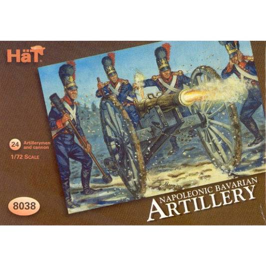 1/72 Napoleonic Bavarian Artillery (24, 4 Guns) (HaT)