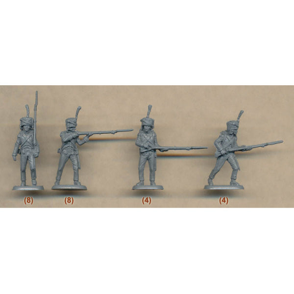 1/72 Waterloo Lutzow Freikorps & Nassau Grenadiers (48) (HaT)
