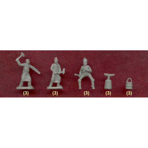 1/72 Napoleonic French Horse Drawn Field Forge Wagon (w/2 Figures) (HaT)