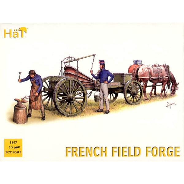 1/72 Napoleonic French Horse Drawn Field Forge Wagon (w/2 Figures) (HaT)