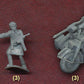 1/72 WWII German BMW Motorcycle w/Sidecar (3) & Soldiers (15) (HaT)