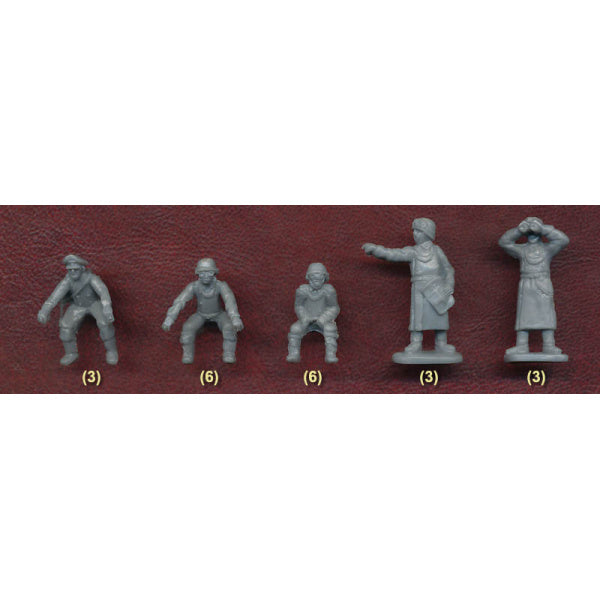 1/72 WWII German Motorcycles (6) & Soldiers (21) (HaT)