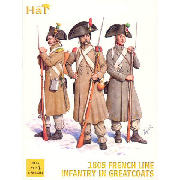 1/72 French Line Infantry in Greatcoats 1805 (HaT)