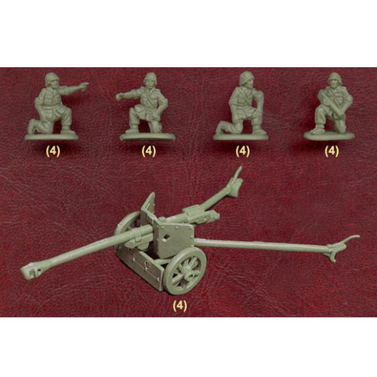 1/72 WWII German PaK 40 Anti-Tank Gun (4) (HaT)