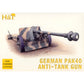 1/72 WWII German PaK 40 Anti-Tank Gun (4) (HaT)