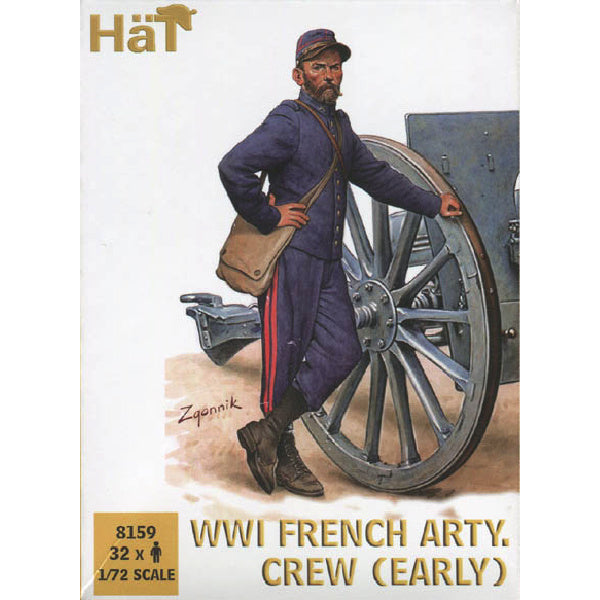 1/72 WWI French Artillery w/ Crew Box (HaT)