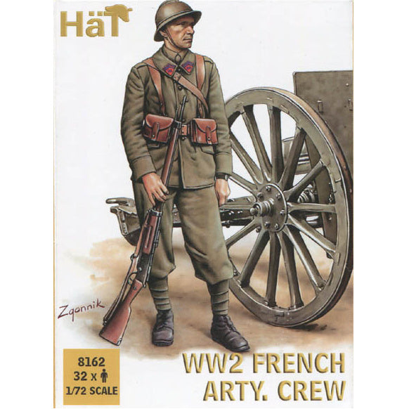 1/72 WWII French Artillery w/ Crew Box (HaT)