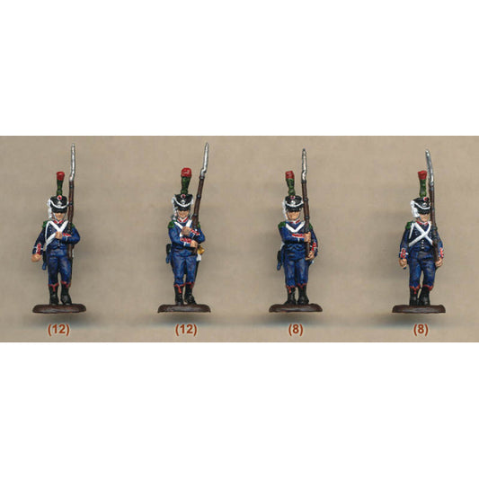 1/72 French Line Light Infantry Chasseurs Marching (HaT)