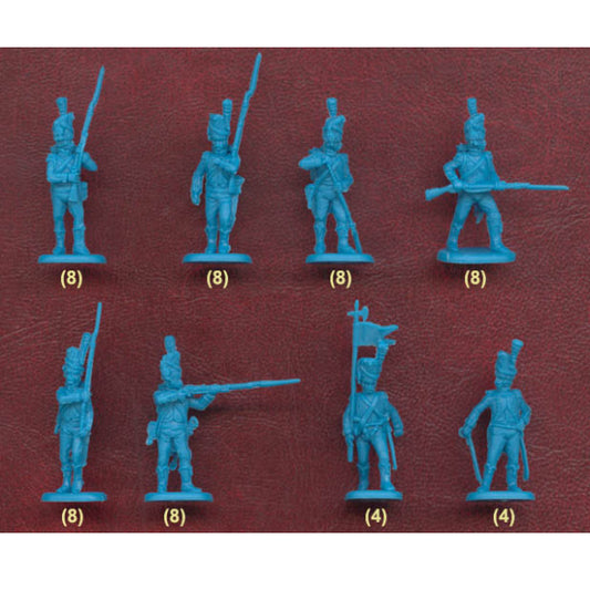 1/72 Napoleonic French 1808-1812 French Light Infantry Carabiniers (48) (HaT)