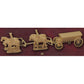 1/72 Napoleonic Austrian Horse Drawn Ammunition Wagon (3 Sets) (HaT)
