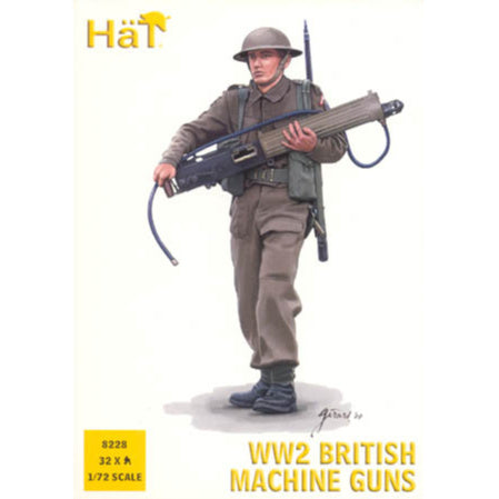 1/72 WWII British Machine Gun Team Box (HaT)