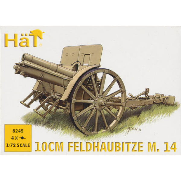 1/72 WWI Austrian 10cm M14 Field Gun (4) (HaT)