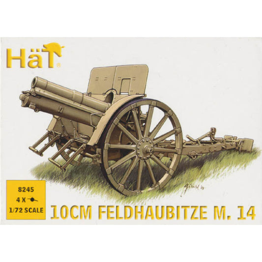 1/72 WWI Austrian 10cm M14 Field Gun (4) (HaT)