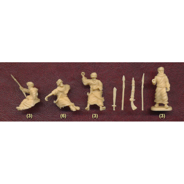 1/72 Colonial Wars Taaishi Camely (15 Figs & 12 Camels) (HaT)