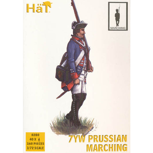1/72 7-Years War Prussian Infantry Marching (40) (HaT)