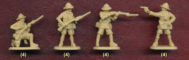 1/72 WWI British Infantry (Khaki Drill) Tropical Box (HaT)