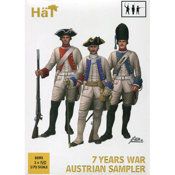1/72 7 Years War Austrian Sampler (33 & Horse) (HaT)