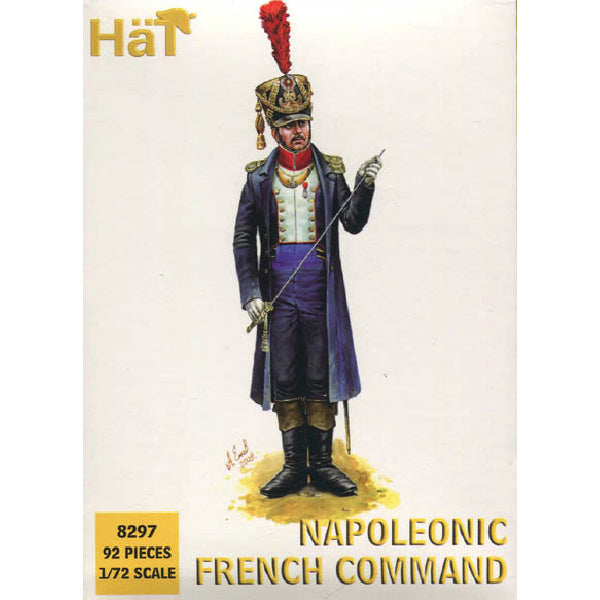 1/72 Napoleonic French Command (24 w/4 Horses) (HaT)