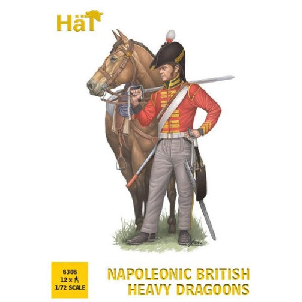 1/72 Napoleonic British Heavy Dragoons (12 Mtd) (HaT)