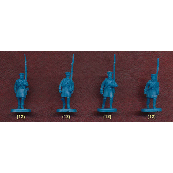 1/72 Prussian Landwehr Marching (56) (HaT)