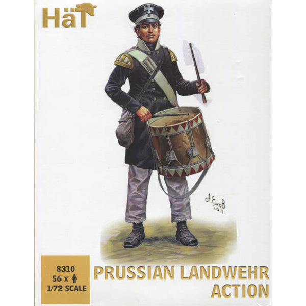 1/72 Prussian Landwehr Action (56) (HaT)