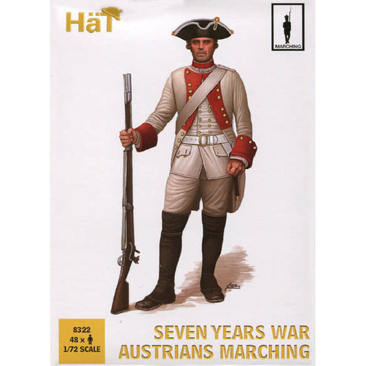 1/72 7 Years War Austrians Marching (48) (HaT)