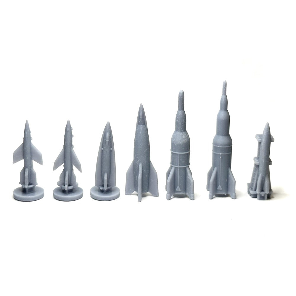 A-series (V-2) German Rockets (3D Printed) x5