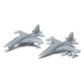 F-5 Tiger II Fighter (3D Printed) x5
