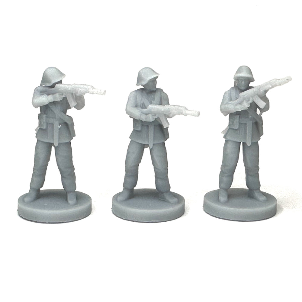 East German Soldier Cold War x 5 (3D Printed)