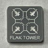 Flak Tower Marker 1/2" (Acrylic) x5