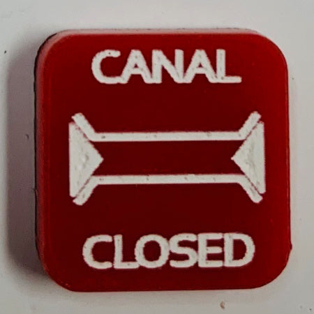 Canal Closed Marker (Acrylic) x5