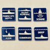 Submarine Status Markers (Acrylic) x5