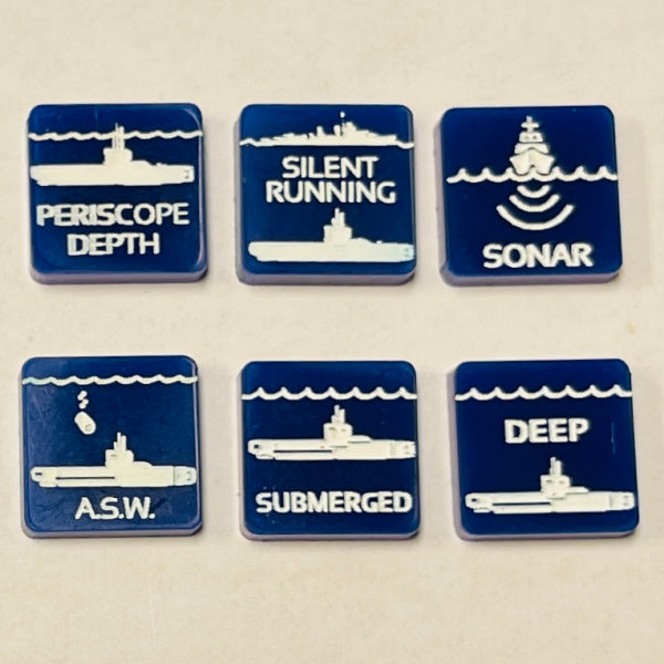 Submarine Status Markers (Acrylic) x5