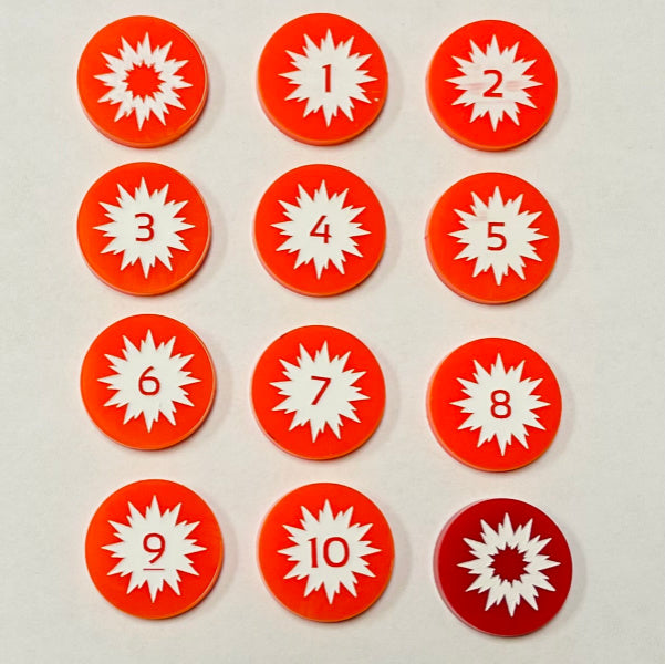Round Installation Damage Marker (Acrylic) x5