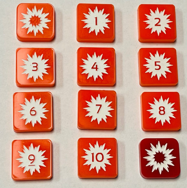 Square Installation Damage Marker (Acrylic) x5