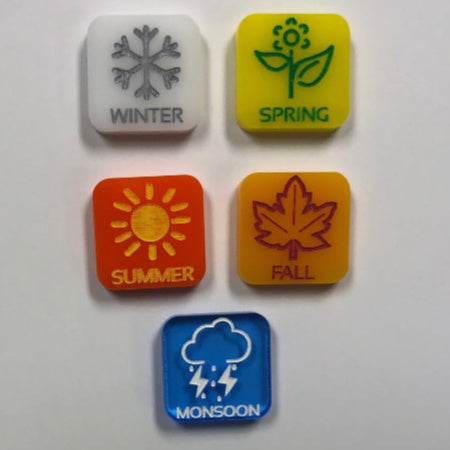 Seasons Markers (Acrylic) x5