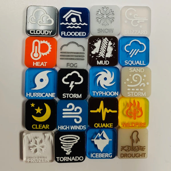 Weather Marker (Acrylic) x5
