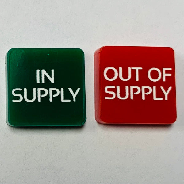 In Supply/Out of Supply Marker (Acrylic) x5