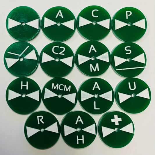 Army Helicopter Flight Stand Marker (Acrylic) x5