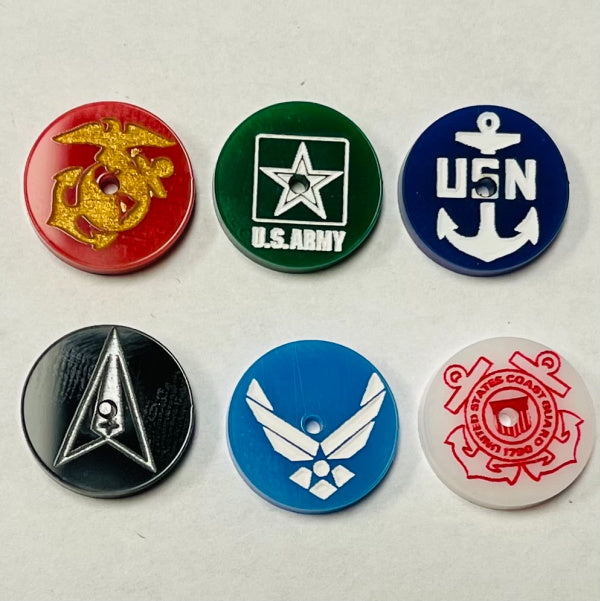 Military Branch Flight Stand Marker (Acrylic) x5