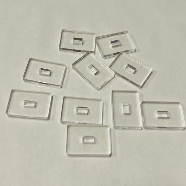 Marker Stand Bases-Centered (Acrylic) x10