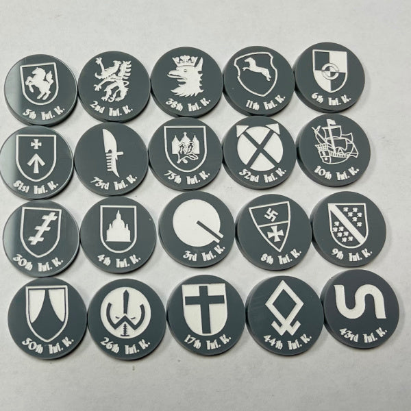 German Infantry Korps Marker Set (Acrylic) (20/set)