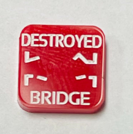 Bridge Destroyed Marker (Acrylic) x5
