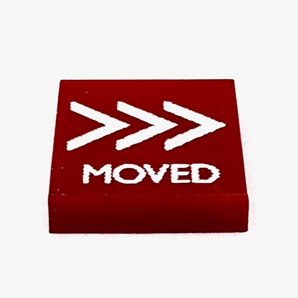 "Moved" Marker (Acrylic) x5