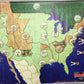 "Amerika" Custom Vinyl Map