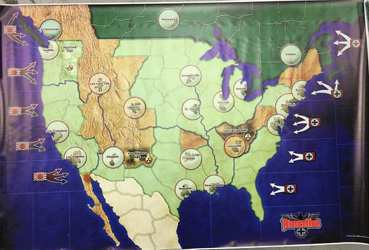 "Amerika" Custom Vinyl Map