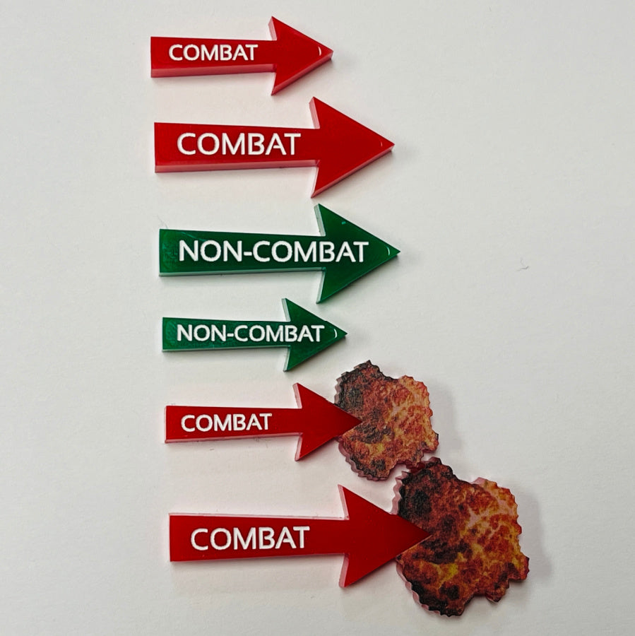 Combat / Non-Combat Marker (Acrylic) x5