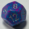 D12 (16mm) Die- Silver Tetra Speckled (x 5)